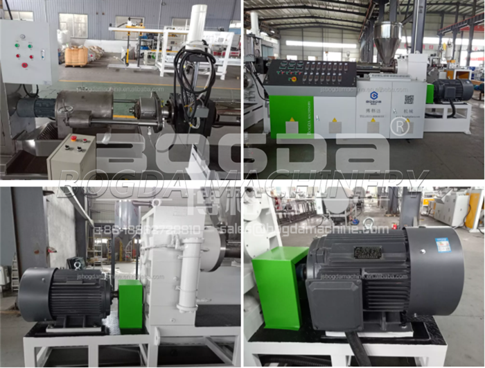 BOGDA HDPE Plastic Raw Material Granules Pelletizing Making Machine For Plastic Economic