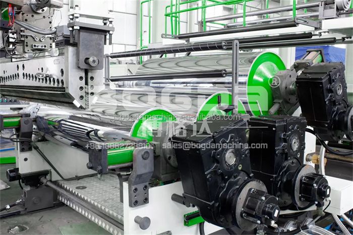 Making PLA PP PET PBS PBAT Plastic Sheet Extruder Extrusion Line Machine For Blister Packaging