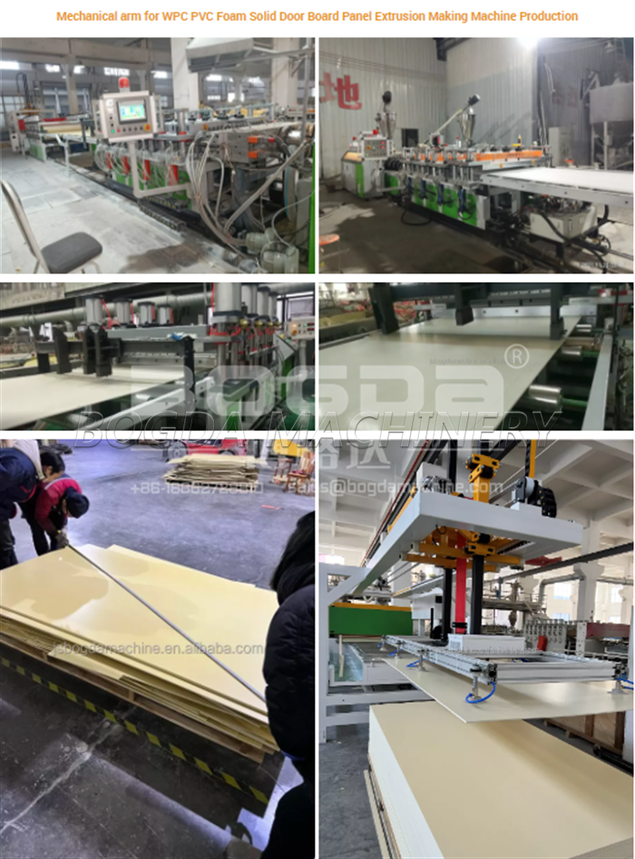 WPC PVC Foam Solid Door Board Panel Extrusion Making Machine Production