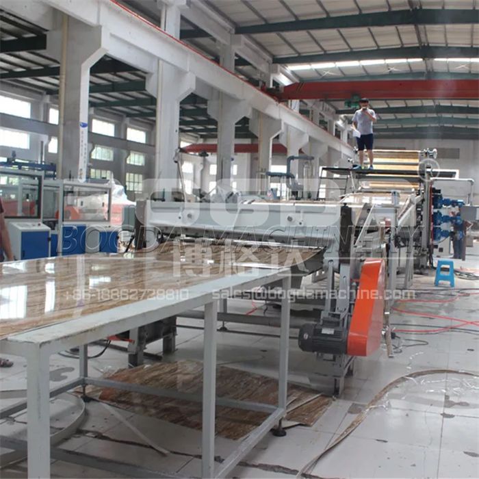 PVC marble sheet extrusion line plastic decorative sheet making machine for wall panel