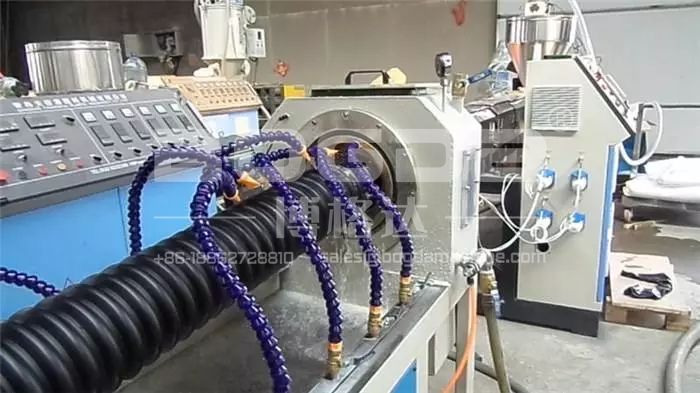 HDPE double layer corrugated pipe extrusion line plastic pipe making machine PVC pipe machine