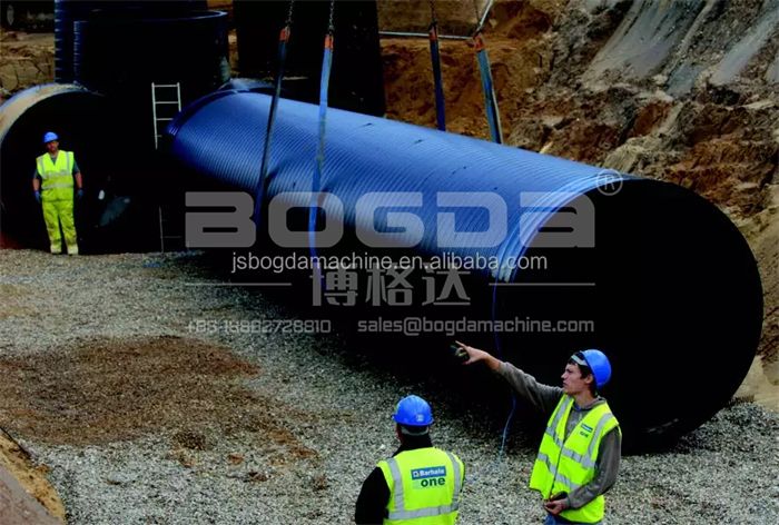 Large Diameter HDPE Pipe For Municipal Piping Systems Extrusion Line With Direct Price