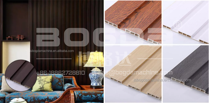 Plastic Wooden Composite Ceiling Profiles PVC WPC Hollow Cladding Wall Panel Extrusion Mould