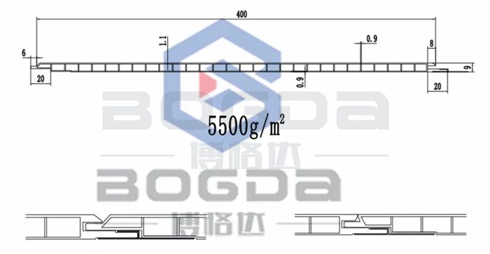 Making PVC Ceiling Panel Extrusion Mould Die for 100mm-600mm