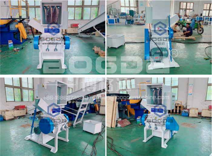 Capacity 400kg/h Plastic Crusher Machine For Crushing Used Folding Corrugated Carton Packaging Box