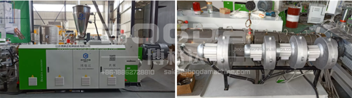 BOGDA 80 156 Double Screw PVC Pipe PVC Sheet WPC Board Plastic Extruder Machine With Melt Pressure Sensor