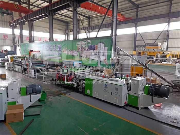 Countertop High Density Laminated Artificial Marble PVC Celuka Foam Board Production Line