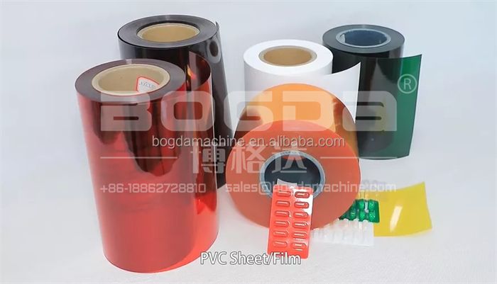 BOGDA Blister Plastic Sheet Extruder Transparent PVC Rigid Film Production Line Stationery Card PVC Thin Plate Making Machine