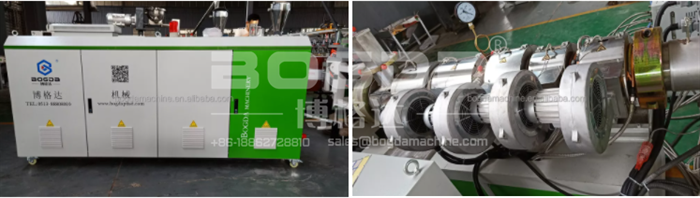 BOGDA 80/173 Conical Twin Screw Crust Foam Board Extruder Making Machine