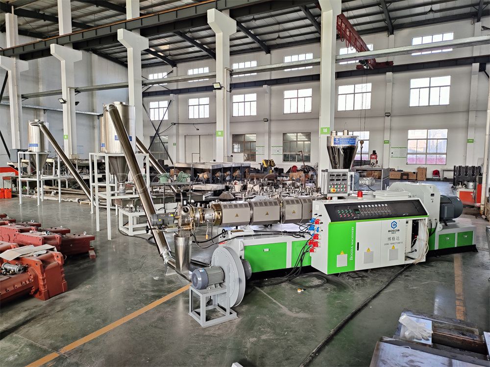 Testing SJZ92/188 PVC Granulating Production machine Line