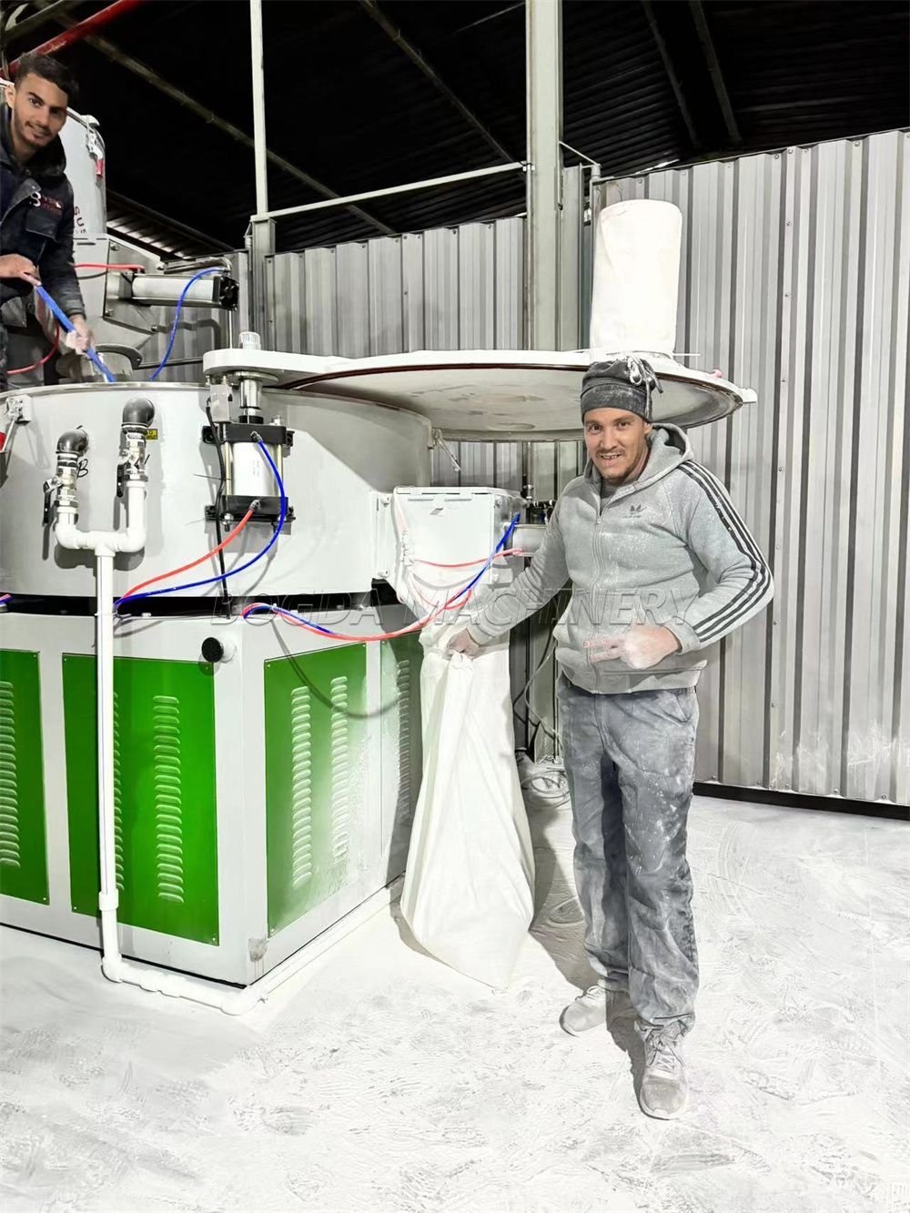Testing PVC Foam board Extrusion Machine in Algeria