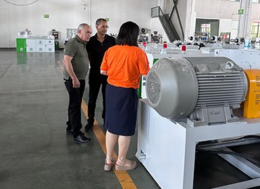 Customer Visit to Our Factory for Inquiry on Foam Board Production Line
